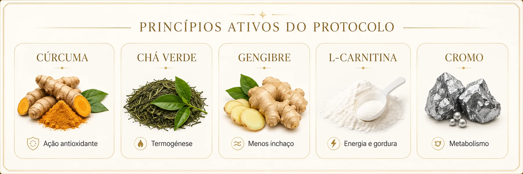 Princípios ativos do Kit Detox + Stop Gordura