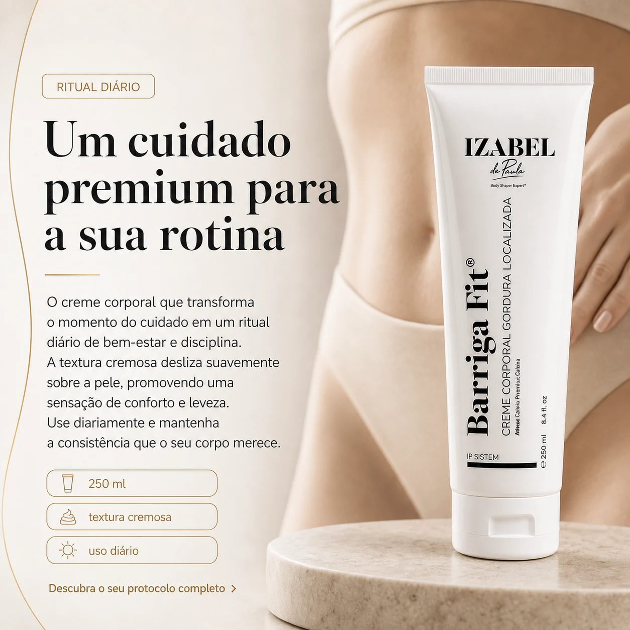 creme barriga fit — imagem premium do protocolo