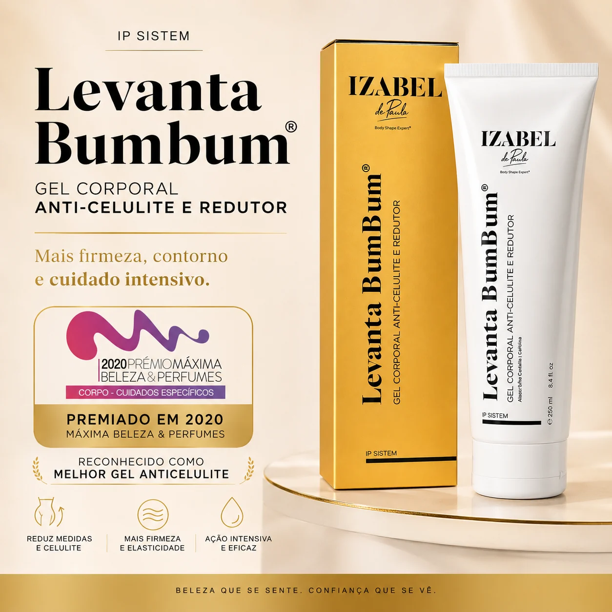 gel levanta bumbum — imagem premium do protocolo