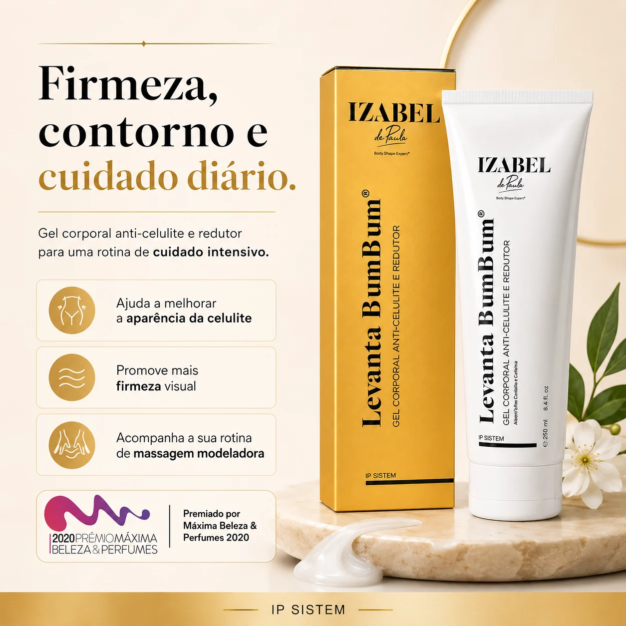 gel levanta bumbum — imagem premium do protocolo