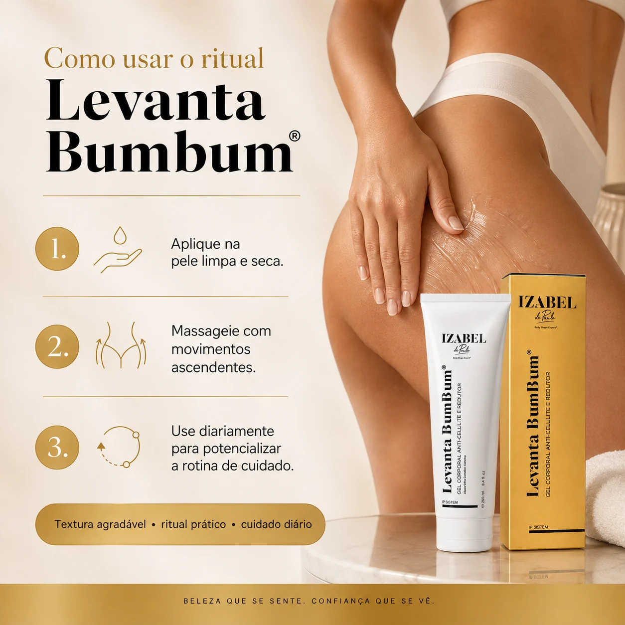 gel levanta bumbum — imagem premium do protocolo