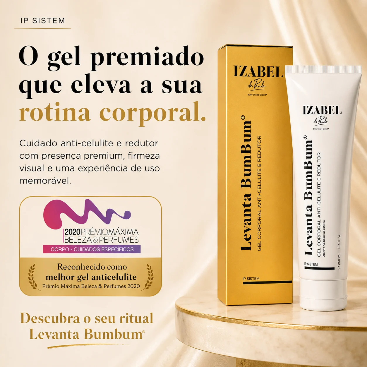 gel levanta bumbum — imagem premium do protocolo