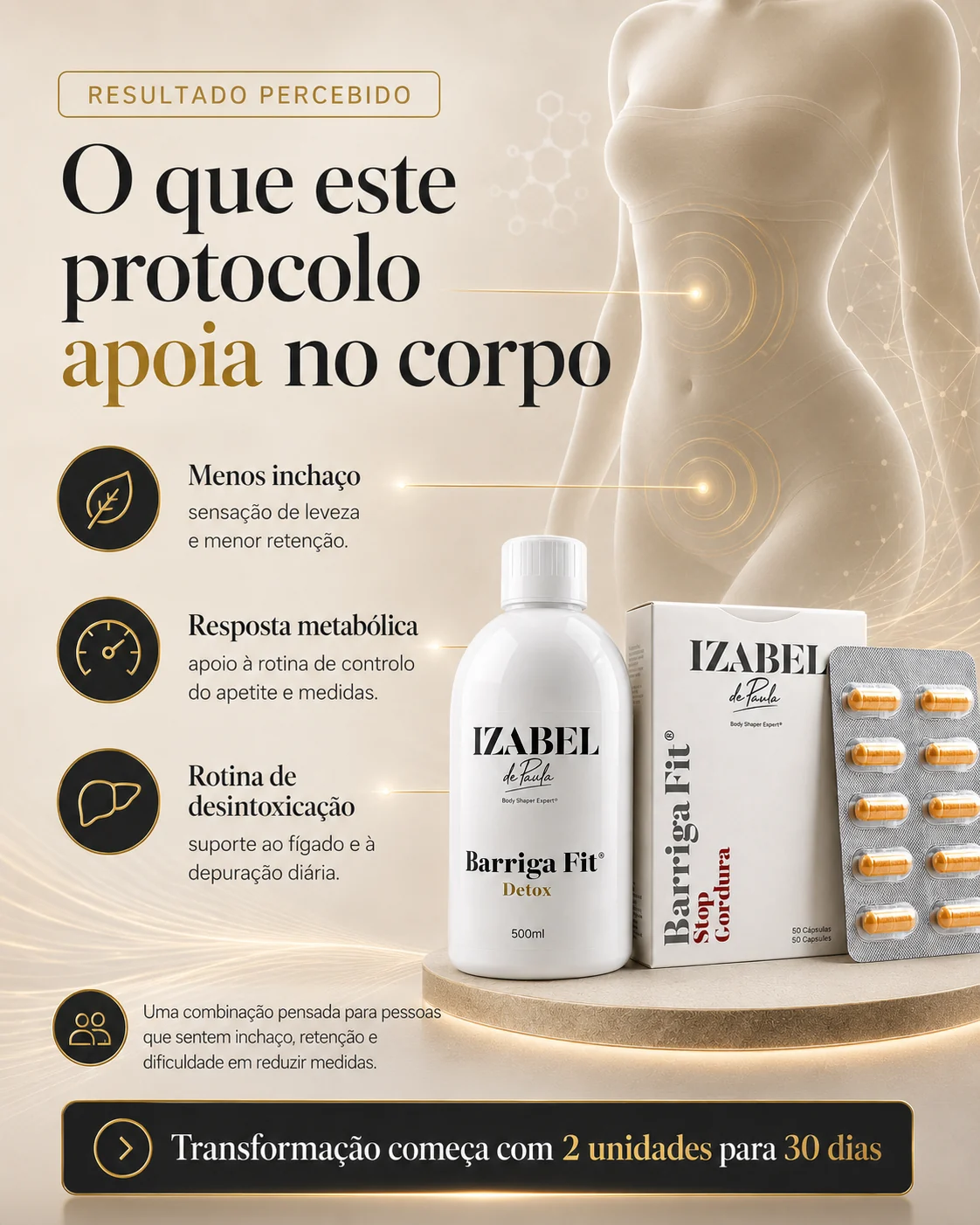 stop gordura — imagem premium do protocolo