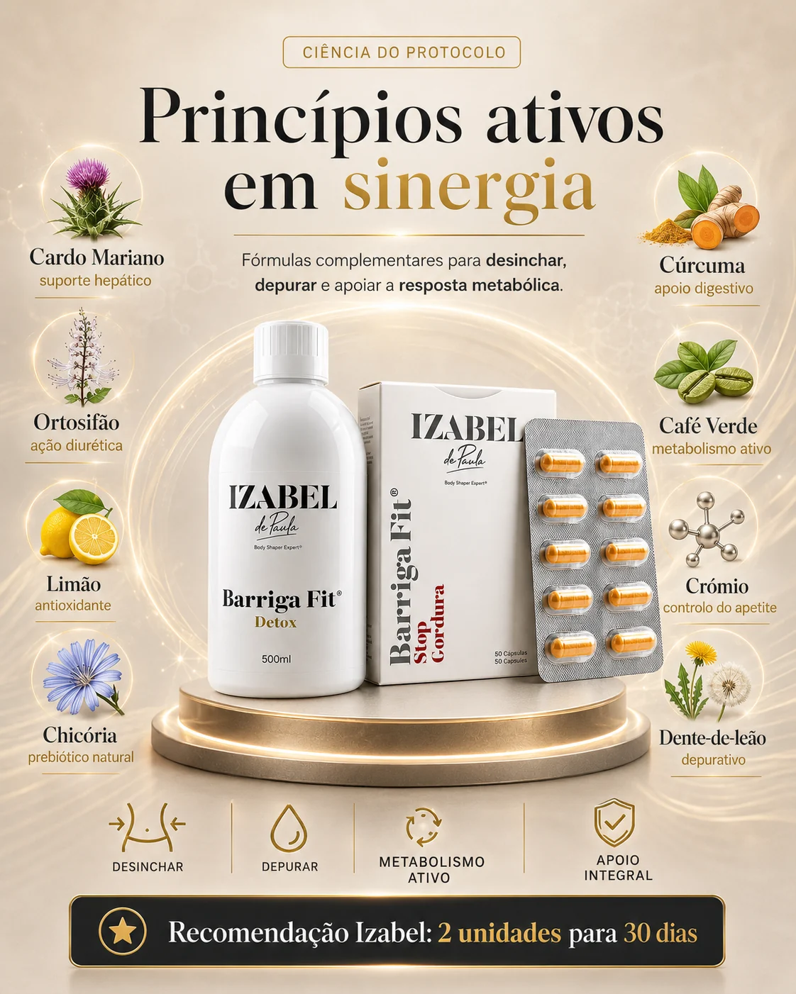 stop gordura — imagem premium do protocolo